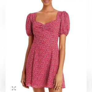 FRENCH CONNECTION Elao Floral Print Puff Sleeve Dress